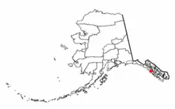 Location of Whitestone Logging Camp, Alaska