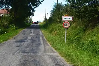 The road into Angous