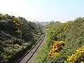 DART line in Bray, County Wicklow.