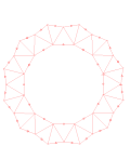 Inward folding deployable ring structure