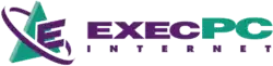 Exec PC Logo. A stylized triangle with a circle around it.