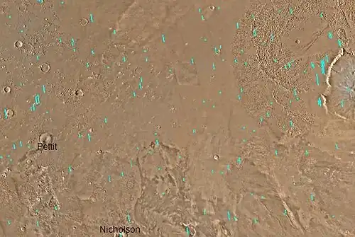 Map of Amazonis quadrangle