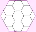 The Pappus graph embedded in the torus, as a regular map with nine hexagonal faces.