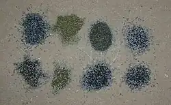 Several different powder samples