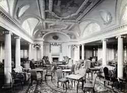 Aquitania's First Class Lounge.