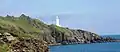 Seen from the South West Coast Path to the west of the lighthouse