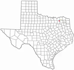 Location of Commerce, Texas