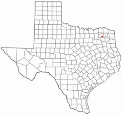 Location of Como, Texas