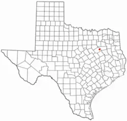 Location of Goodlow, Texas
