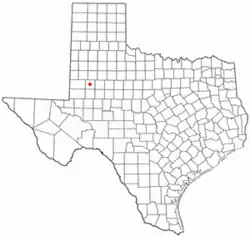 Location of Lamesa, Texas