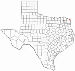 Location of Leary, Texas