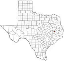 Location of Riverside, Texas