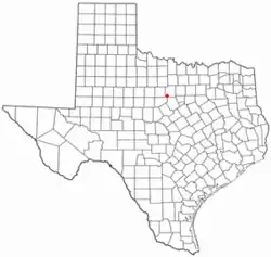 Location of Strawn, Texas
